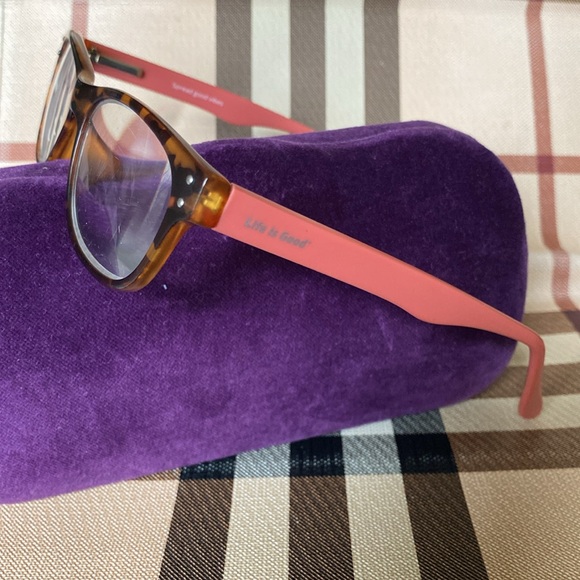 Tortoise Brown Frames Pinkish Arms Readers Strength 2.5 - Picture 1 of 11